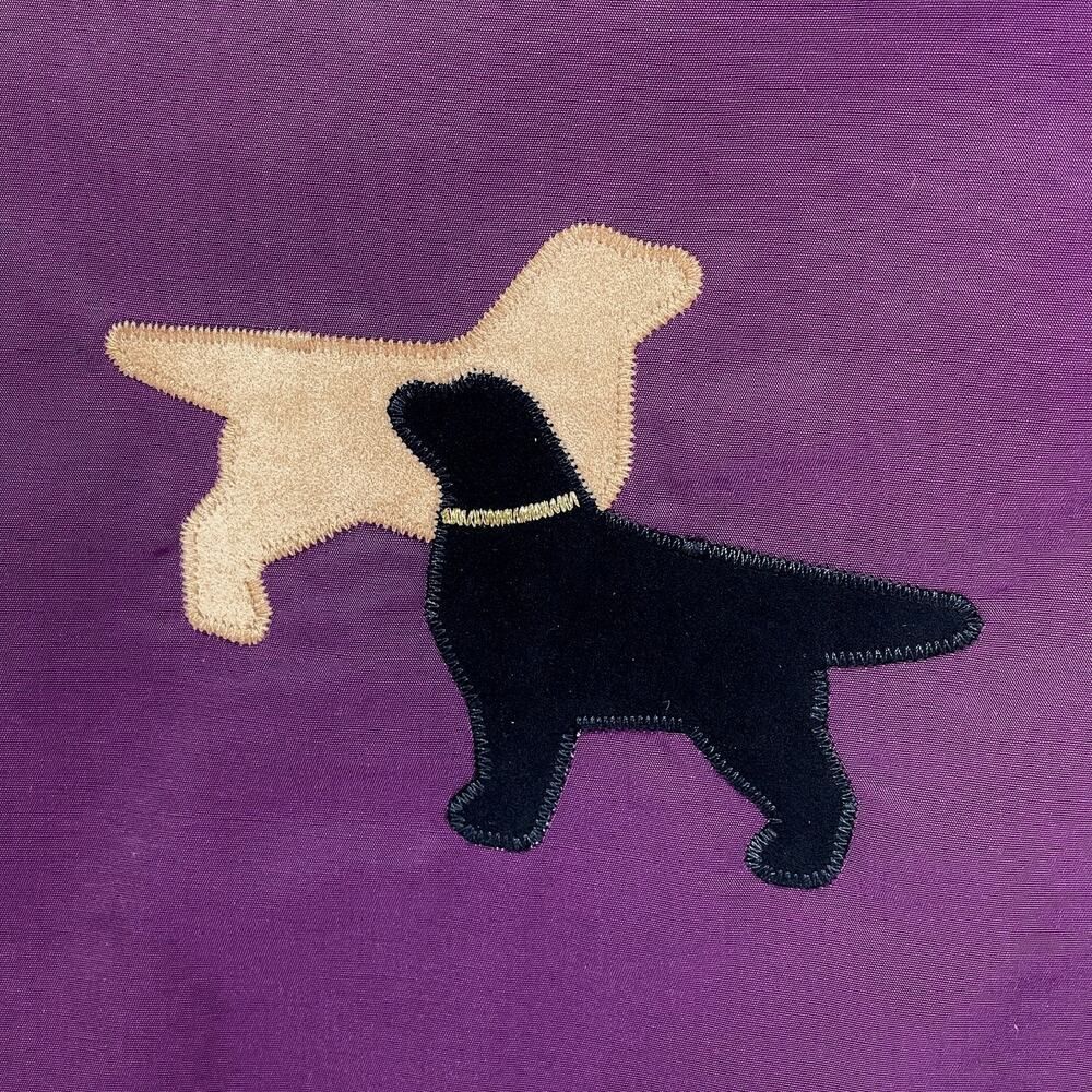 Eileen Fisher Women's Cotton Blend CUSTOM Dog Vest Size MP Zip Purple Eggplant - Picture 12 of 12